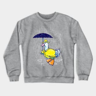 Rain Annoyed Duck Crewneck Sweatshirt